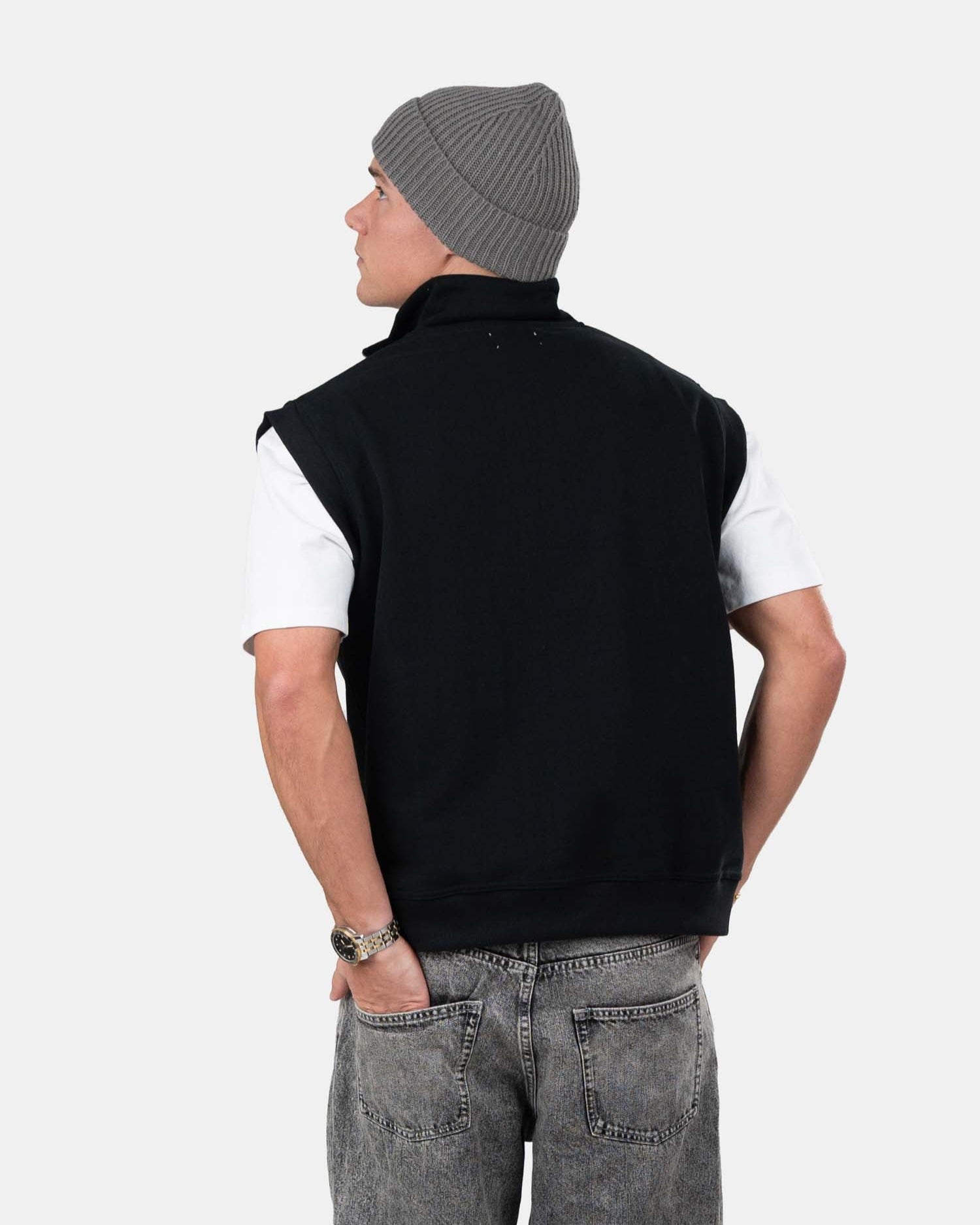 Vest with half zip Sort | Skagen - clothing.dk